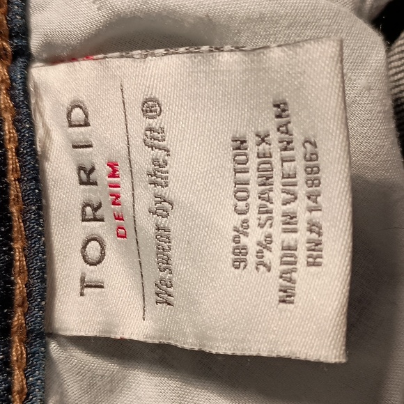 Torrid Denim pants ankle skinny Size 16R stretch - Picture 5 of 10